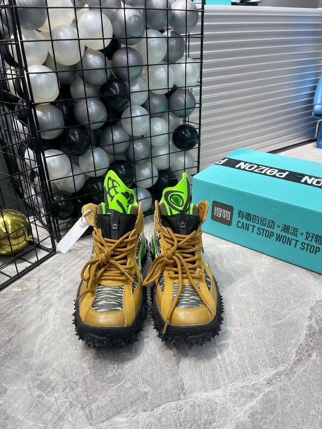 出厂 Off-Whitex Nike Acg Air Terra Forma防滑耐磨高帮户外功能鞋 米 白色 码数 36 37 38 39 40 41 42 4